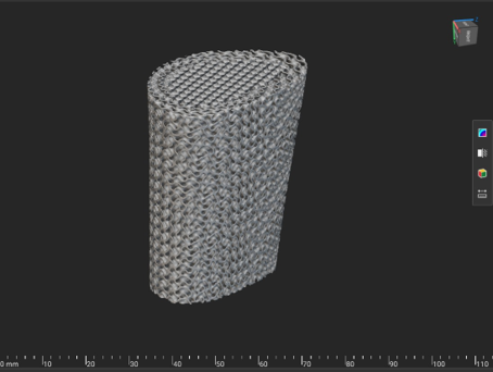 Hibrit tibia implantı kafes yapısı